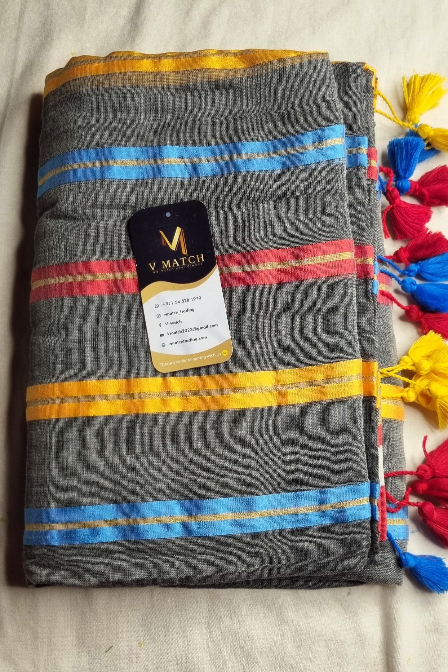 23SEP25. 120 COUNT MULCOTTON SAREE