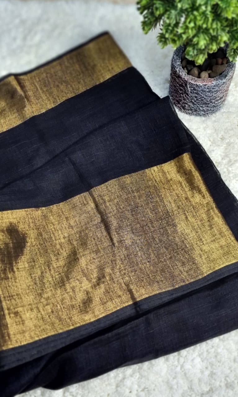 26NOV25-120 Count Linen Saree.